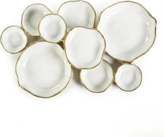 Luxury Nine-Grid Serving Tray for Appetizers, Fruit and Snacks