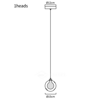 Glass globe cluster pendant from above — stairway hanging fixture