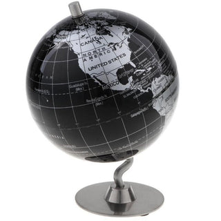 timeless world globe vintage metal desktop globe celestial map classic design close-up