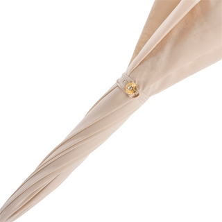 Women's elegant ecru parasol double-layer luxury handle top