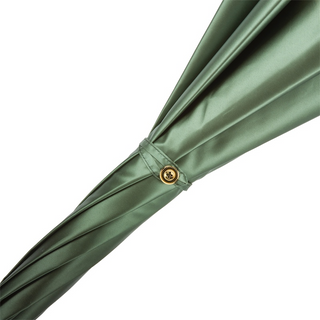 Bamboo handle Italian handmade double cloth bridles umbrella top view