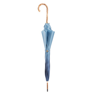 Nature gorse wood handle handmade Italian women's umbrella close-up handle detail