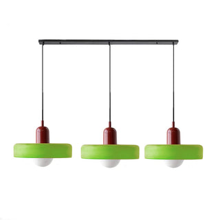 Suspension Bauhaus – Plafonnier Simple à 3 Têtes en Verre pour Salle à Manger