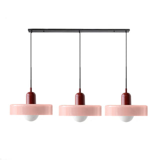 Suspension Bauhaus – Plafonnier Simple à 3 Têtes en Verre pour Salle à Manger