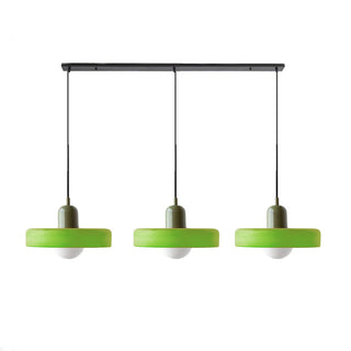 Suspension Bauhaus – Plafonnier Simple à 3 Têtes en Verre pour Salle à Manger