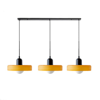 Suspension Bauhaus – Plafonnier Simple à 3 Têtes en Verre pour Salle à Manger