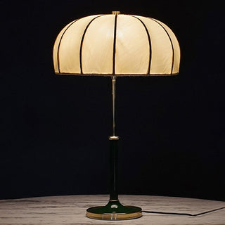 Modern fabric lamp detail — metal E27 warm texture
