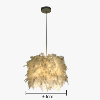Decorative Pendant Light – Feather Pendant Lamp with Soft Ambient Lighting