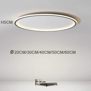 Modern Ceiling Light – LED Warm Light Fixture With Gold Finish For Living Room