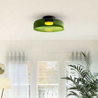 Modern glass ceiling lamp, creative designer living room