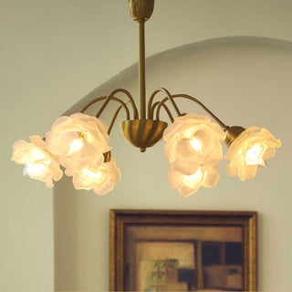 Contemporary copper chandelier French design retro pendant