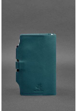 leather bound notebook a5 classic soft book design removable sections side view