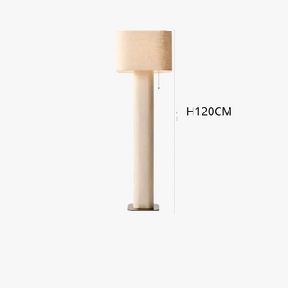 Fabric Floor Lamp – Modern Metal Wabi Sabi Lamp with Soft LED Lighting