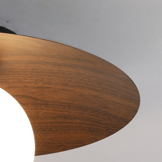 Plafonnier en bois naturel – Luminaire de chambre moderne avec lumière chaude