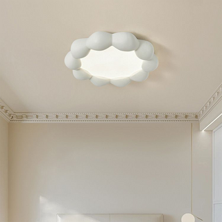 Resin LED flush mount ceiling lamp – minimalist modern