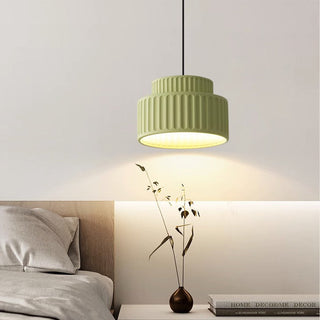 Modern resin hanging lamp with adjustable cord