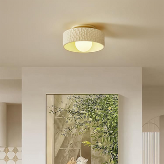 Minimalist cream ceiling lamp French – modern polystyrene