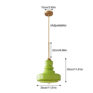 Colorful gourd glass pendant — Bauhaus ceiling lamp