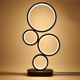 Interconnected bubble table lamp — adjustable LED ambient light