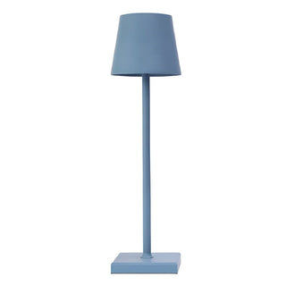 Cordless table lamp illuminated — portable LED warm glow