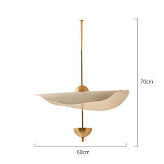 Gold lotus chandelier Art Deco LED metal dining ceiling lamp