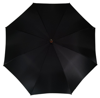 Automatic black men's silver frame Whanghee bamboo handle Italian umbrella side