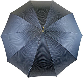 Luxury jacquard 24K gold snake handle Italian men's carbon fiber umbrella open