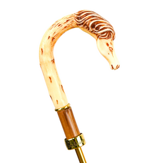 Cream luxury men's wind resistant gold plated Italian umbrella angle