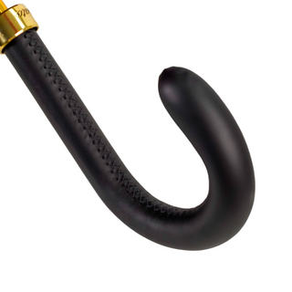Italian leather handle fiber carbon Greek design men's umbrella angle