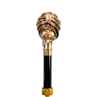Men's premium gold plated automatic black jacquard canopy Italian umbrella canopy