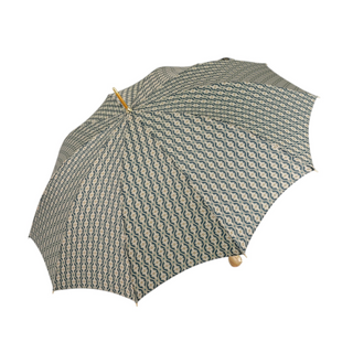 Luxury gold 24K gold handle carbon fiber frame handmade Italian umbrella open