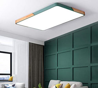 Nordic Ceiling Lamp – Rectangular LED Flush Mount Light for Living Room Lighting
