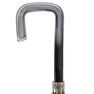 Studded grey skull print handmade Italian acetate umbrella canopy