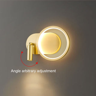 Adjustable rotatable metal mini LED wall sconce — modern lamp