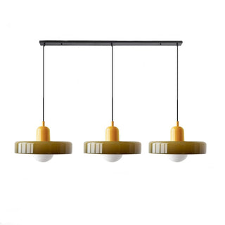 Suspension Bauhaus – Plafonnier Simple à 3 Têtes en Verre pour Salle à Manger