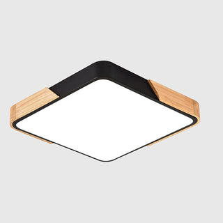 Nordic Ceiling Lamp – Rectangular LED Flush Mount Light for Living Room Lighting