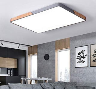 Nordic rectangular LED ceiling fixture – flush mount