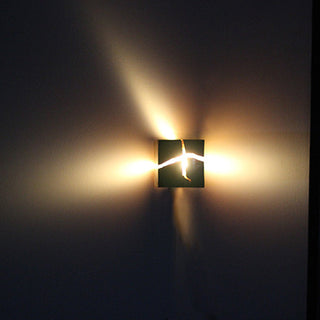 Wooden cracked creative wall sconce detail — modern LED