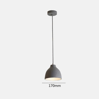 Resin Pendant Lamp - Rustic Bowl Pendant Light for Kitchen Island Lighting