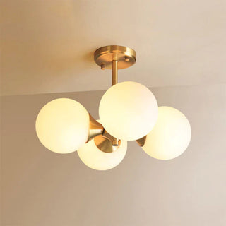 LED glass globe ceiling light E26 – semi-flush clear design