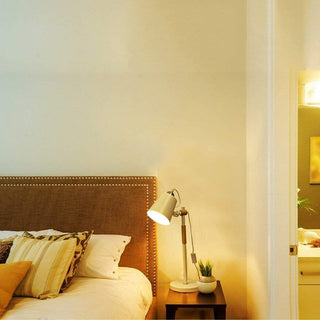 Nordic LED touch lamp setting — modern bedroom wide