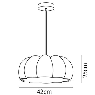Resin pumpkin pendant styled — eco kitchen island hanging lamp