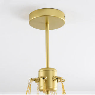 Contemporary hand frosted glass bubble chandelier pendant