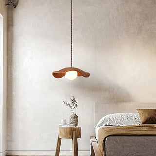 Modern hat shade pendant lamp — resin ceiling fixture