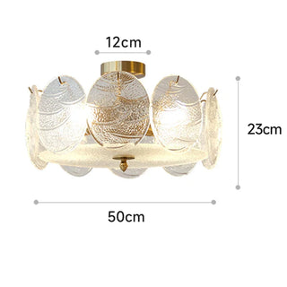 Decorative gold ceiling light retro glass – modern fixture