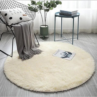 round beige kilim design polyester area rug home decor close-up