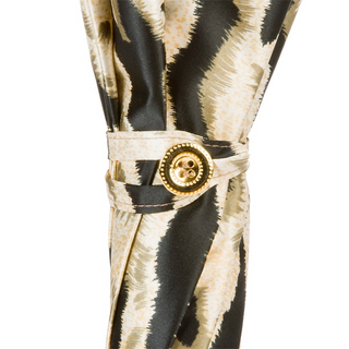 Enameled brass safari hippo handmade Italian umbrella detail