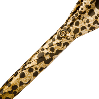 Automatic speckled luxury umbrella gift box Italian top view