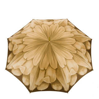 Luxury handmade Italian waterproof jeweled brass handle umbrella top