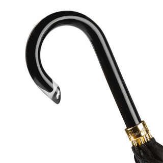 Gold dahlia designer Italian premium polyester acetate handle umbrella open
